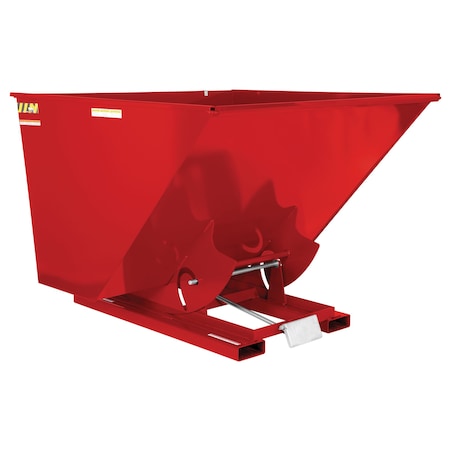Vestil Heavy Duty Self-Dumping Hopper 2.5 Cubic Yard 6000 lb Red D-250-HD-SR